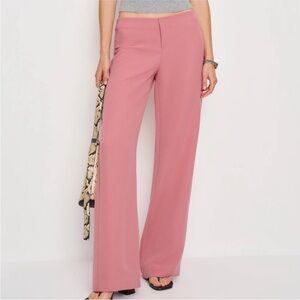 NWT reformation Vida low rise petite pants in dried rose - size 0 petite
